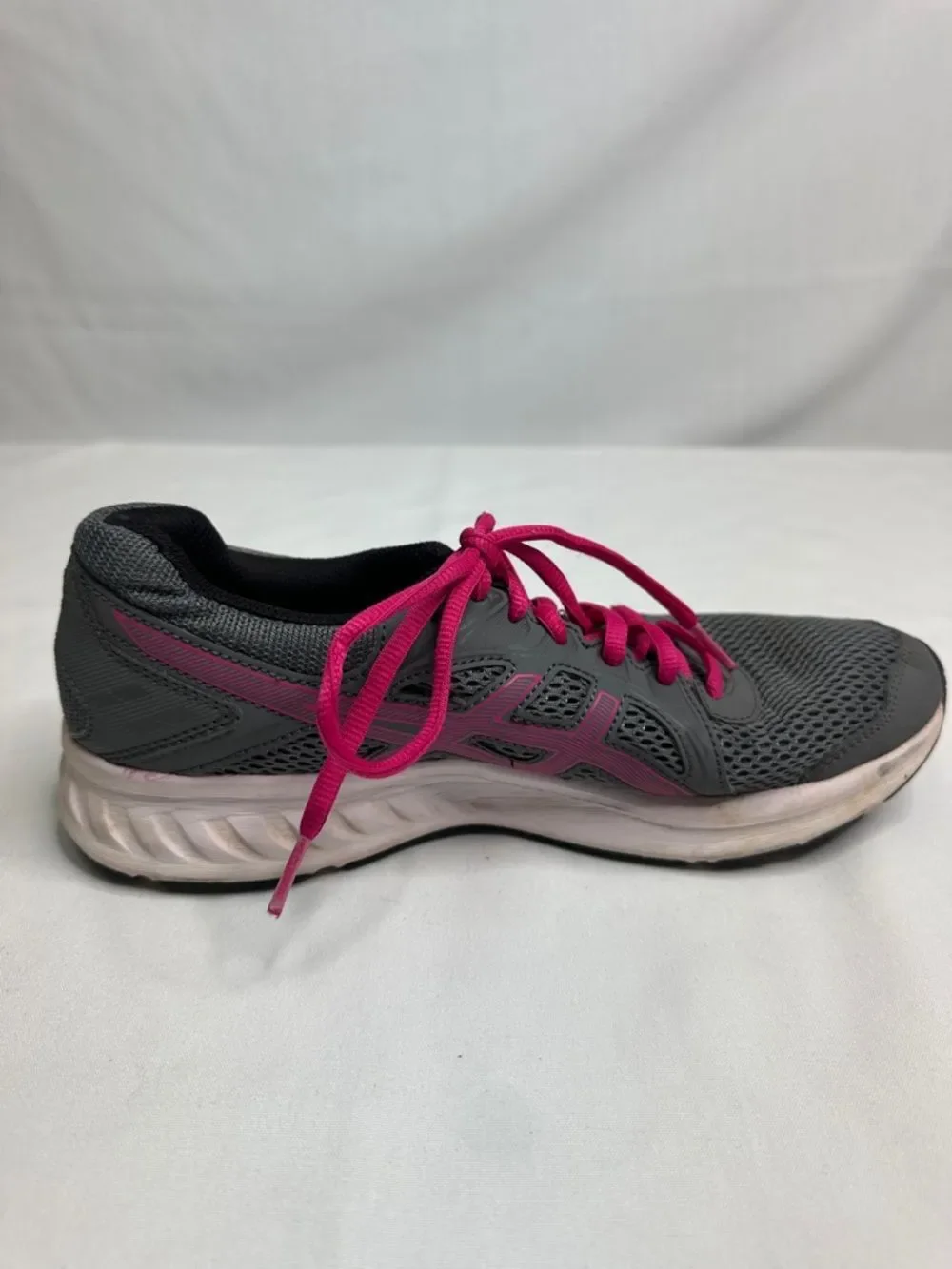 ASICS Gray and Pink Women's Running Shoes